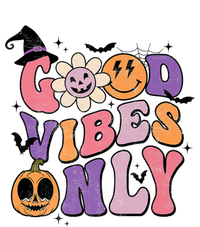 Good Vibes Only Pumpkin Ghost Spooky Season Retro Halloween Cool Gift Coaster