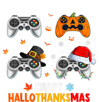 Happy Hallothanksmas Video Game Halloween Thanksgiving Xmas T-Shirt