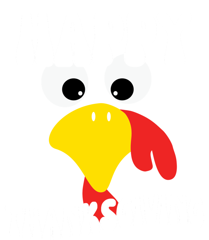 Happy Thanksigiving Gobble Turkey Face T-Shirt