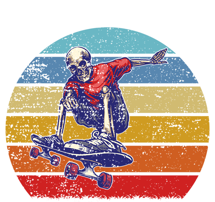 Skateboard Skeleton Skater Retro Vintage Skating Gift Baby Bodysuit