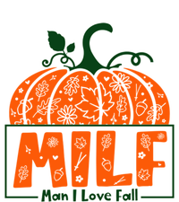 Milf I Love Fall Halloween Funny Pumpkin Design Great Gift Sustainable Beanie