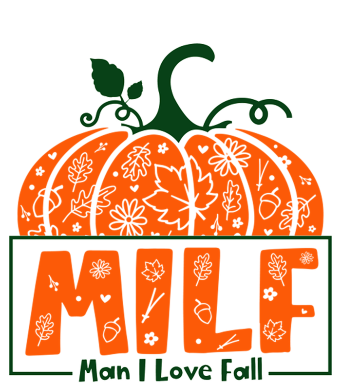 Milf I Love Fall Halloween Funny Pumpkin Design Great Gift Sustainable Beanie