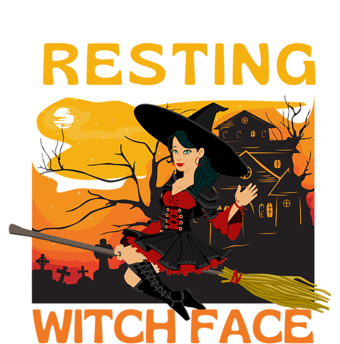 Resting Witch Face Fun Halloween Gift Women's V-Neck T-Shirt