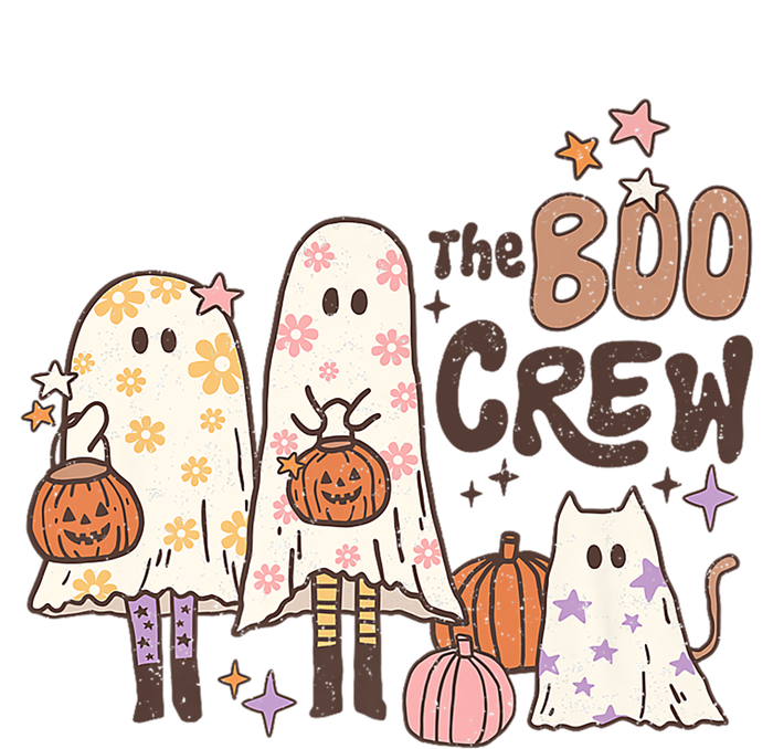 The Boo Crew Matching Retro Ghost Cat Trick Or Treat Costume Cute Gift Women's T-Shirt