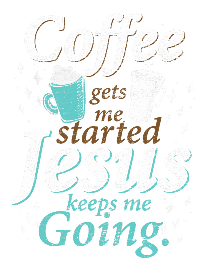 Coffee Morning Christian Gift Idea Jesus Tie-Dye T-Shirt