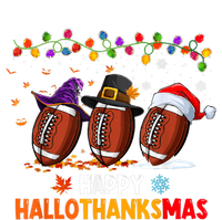 Happy Hallothanksmas Football Halloween Thanksgiving Xmas T-Shirt