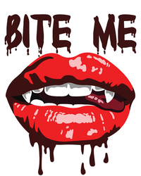 Vampire Lips Mouth Halloween Bite Me Scary Funny Gift T-Shirt