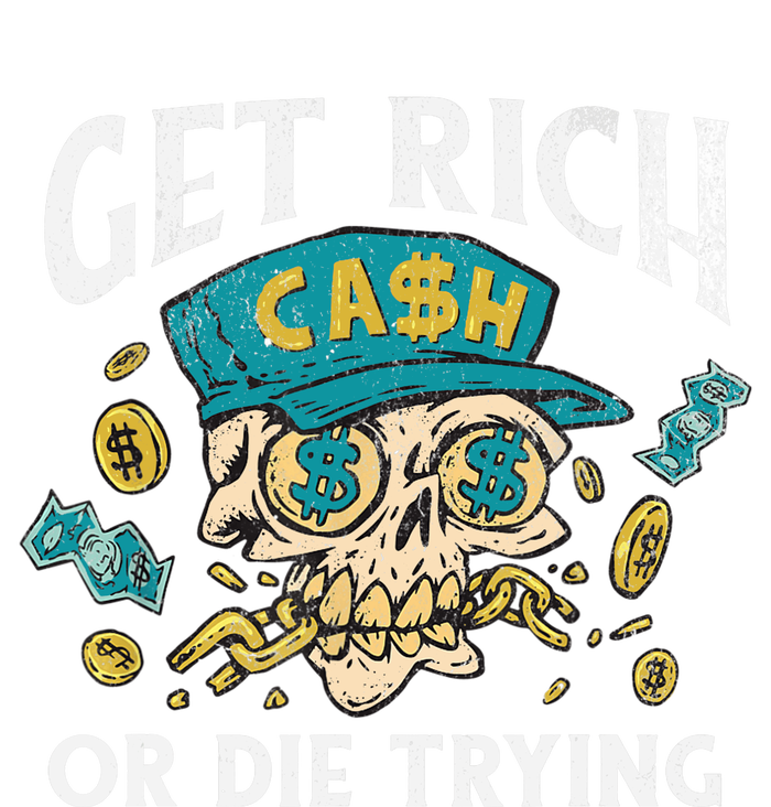 Get Rich Or Die Trying Money Hustle Hustler Cash Dollars Grommeted Golf Towel