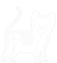 Funny Halloween Skeleton Cat Kitty Costume Skull Cat Adult ChromaSoft Performance T-Shirt