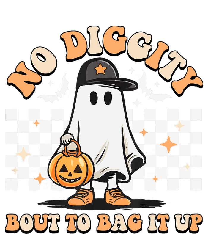 No Diggity Bout To Bag It Up Cute Ghost Halloween Candy Kids Sweatshirt