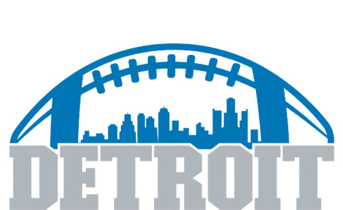 Cool Detroit Football With City Tall Hoodie