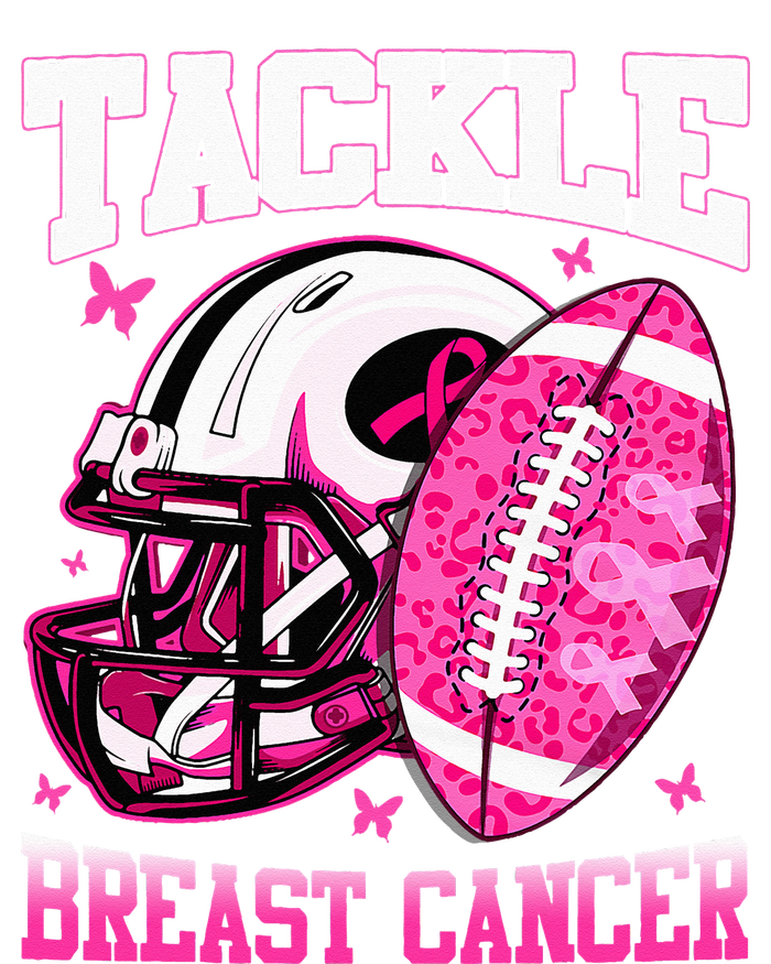 Tackle Breast Cancer Awareness Pink Ribbon Football T-Shirt