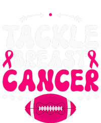 Tackle Football Pink Ribbon  Breast Cancer Awareness Performance Long Sleeve Polo