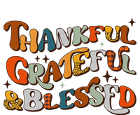 Retro Thankful Grateful Blessed Fall Colors Thanksgiving T-Shirt