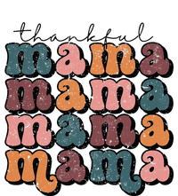 Retro Thankful Mama Fall Autumn Mom Thanksgiving Day T-Shirt