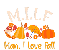 MILF Man I Love Fall Funny Pumpkin Autumn Lover Bella+Canvas Jersey Crop Tee