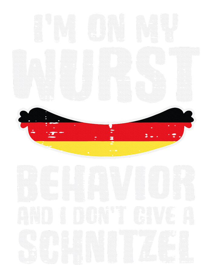 On My Wurst Behavior Dont Give Schnitzel Funny Oktoberfest Zip Tote Bag