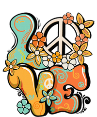 Peace Sign Love 60s 70s Costume Groovy Hippie Theme Party Women's T-Shirt