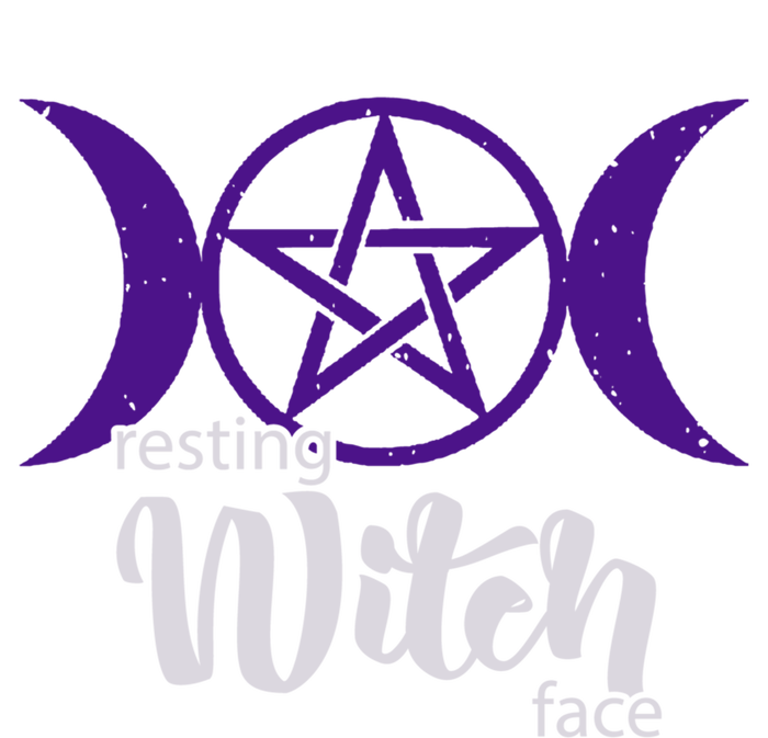 Resting Witch Face Wiccan Occult Pagan Gift Valucap Bio-Washed Visor