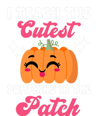 I Teach The Cutest Pumpkins In The Patch Teacher Gift Women's Long Sleeve Flannel Pajama Set 