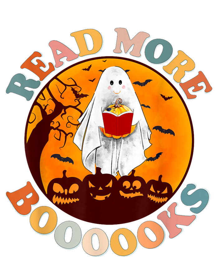 Groovy Cute Ghost Boo Read More Books Funny Halloween T-Shirt