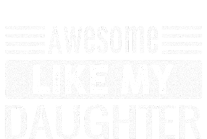 Awesome Like My Daughter Funny Vintage Father Day Mom Dad Women's Long Sleeve Flannel Pajama Set 