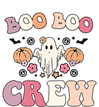 Boo Boo Crew Cute Ghost Funny Nurse Halloween Costume Gift Striped Beanie with Solid Band