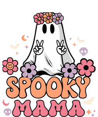 Groovy Spooky Mama Floral Ghost Halloween Spooky Mom Wo Kids Sweatshirt