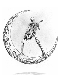 Rock On Skeleton Moon Rock And Roll T-Shirt