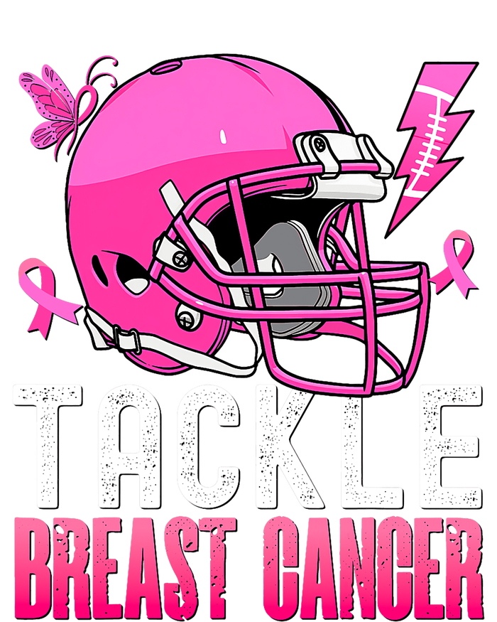 Tackle Football Pink Ribbon Breast Cancer Awareness T-Shirt