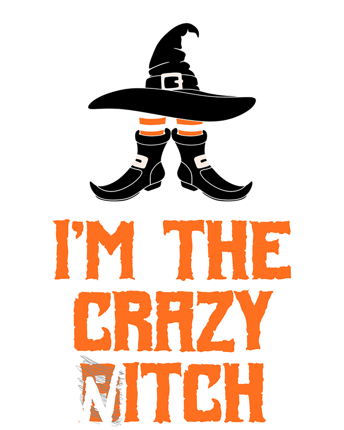 I’M The Crazy Witch ’S Halloween Saying Top Gift Women's V-Neck T-Shirt