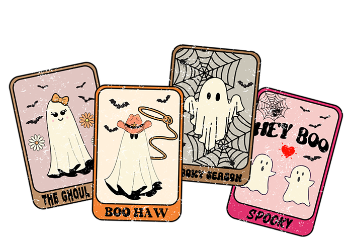 Hey Boo Spooky Season Cute Ghost Halloween Card Funny Funny Gift Stripe Pom Pom Beanie