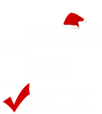 Naughty Nice Bite Me Funny Rude Sarcastic Santa Christmas Great Gift Women's T-Shirt