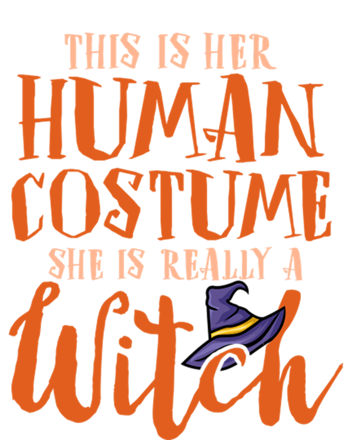 This Is Her Hu Costume She Is Really A Witch Halloween Gift T-Shirt