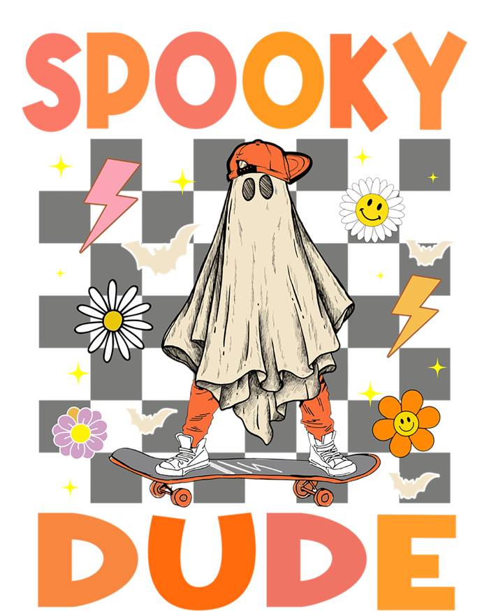 Skateboard Boo Ghost Spooky Dude Hippie Halloween Costumes Gift Doggie Tank