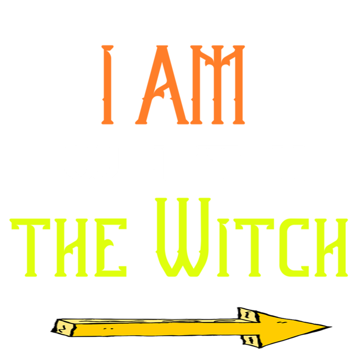 Witch Halloween Costume Funny I Am With The Witch Cool Gift Premium T-Shirt