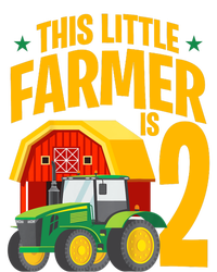 2nd Birthday This Little Farmer Is 2 Year Old Tractor Youth Performance Sprint T-Shirt