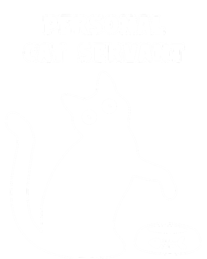 Personal Cat Servant Funny Black Cat Lover Gift Zip Tote Bag