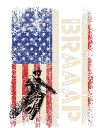 Braaap Dirt Bike USA American Flag Motocross Biker USA-Made Doggie Bandana