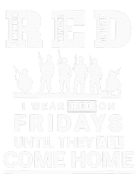 I Wear Red On Fridays Until They All Come Home Large Microfiber Waffle Golf Towel