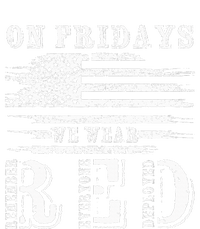 On Friday We Wear Red Retro USA Flag Military Supportive T-Shirt