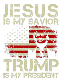 Jesus Is My Savior Trump Is My President Trump 2024 USA Flag Tie-Dye T-Shirt