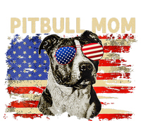 Patriotic Pitbull Mom Gifts 4th Of July American Flag USA Long Sleeve Pajama Set