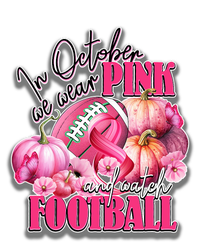 In October We Wear Pink And Watch Football Breast Cancer 16 in Basic Backpack