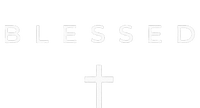 Blessed Cross Subtle Christian Minimalist Religious Faith Women's T-Shirt