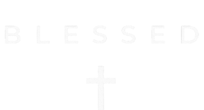 Blessed Cross Subtle Christian Minimalist Religious Faith Women's T-Shirt