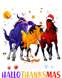 Happy Hallothanksmas Horse Halloween Thanksgiving Christmas 16 in Basic Backpack