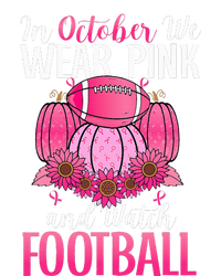 In October We Wear Pink Football Pumpkin Breast Cancer Ladies Essential Flowy Tank