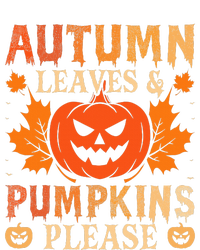 Fall Autumn Leaves Pumpkin Please Halloween T-Shirt