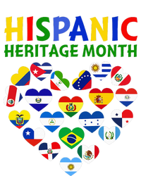 Happy National Hispanic Heritage Month All Countries Heart T-Shirt